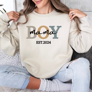 Boy mom sweatshirt, personalized mom sweatshirt, My boy sweatshirt, gift for mother, boy mom sweater, boy mom, boy mama