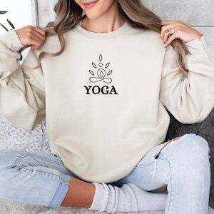 Yoga Sweatshirt For Woman, Yoga Shirt, Meditation T-Shirt, Spiritual Shirt, Workout Shirt, Yoga Lover Hoodie, Yoga Gifts, Yoga Pose Tee