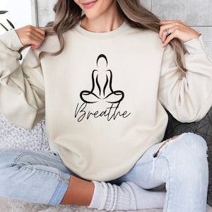 Yoga Sweatshirt For Woman, Yoga Shirt, Meditation T-Shirt, Spiritual Shirt, Workout Shirt, Yoga Lover Hoodie, Yoga Gifts, Yoga Pose Tee