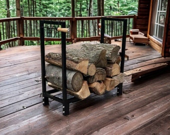 Fire Pit Wood Storage Rack