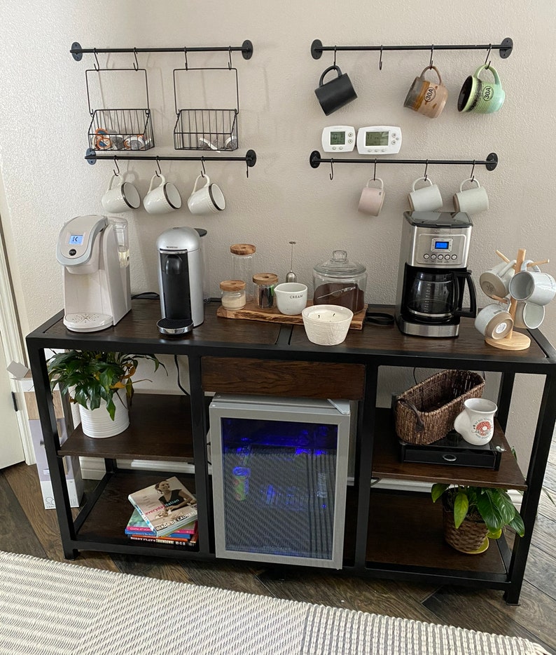 Custom Coffee Drink Bar with Refrigerator space image 2