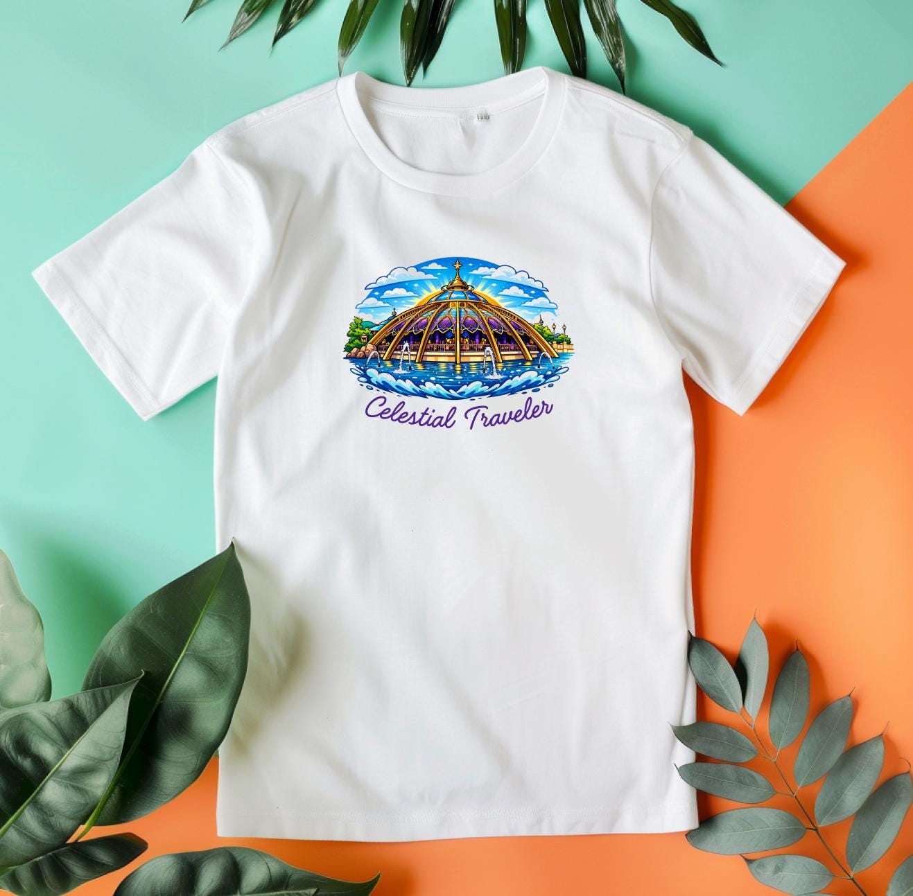 T-shirt carrousel constellation, univers épique, t-shirt Universal Studios, Universal Orando, inspiré de l'univers épique universel