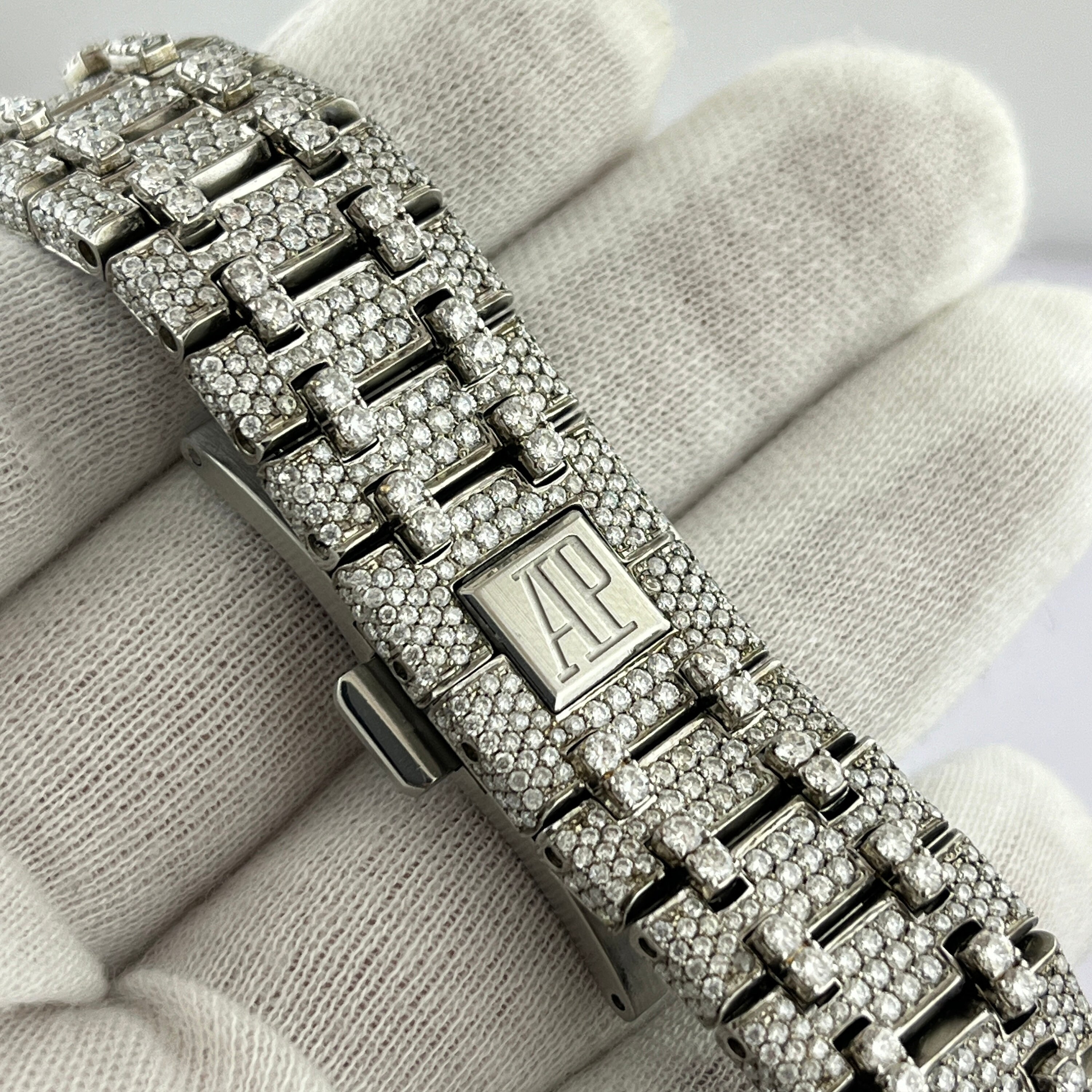 Buy VVS1 White Moissanite Diamond Watch, Moissanite Unique Watch, Full