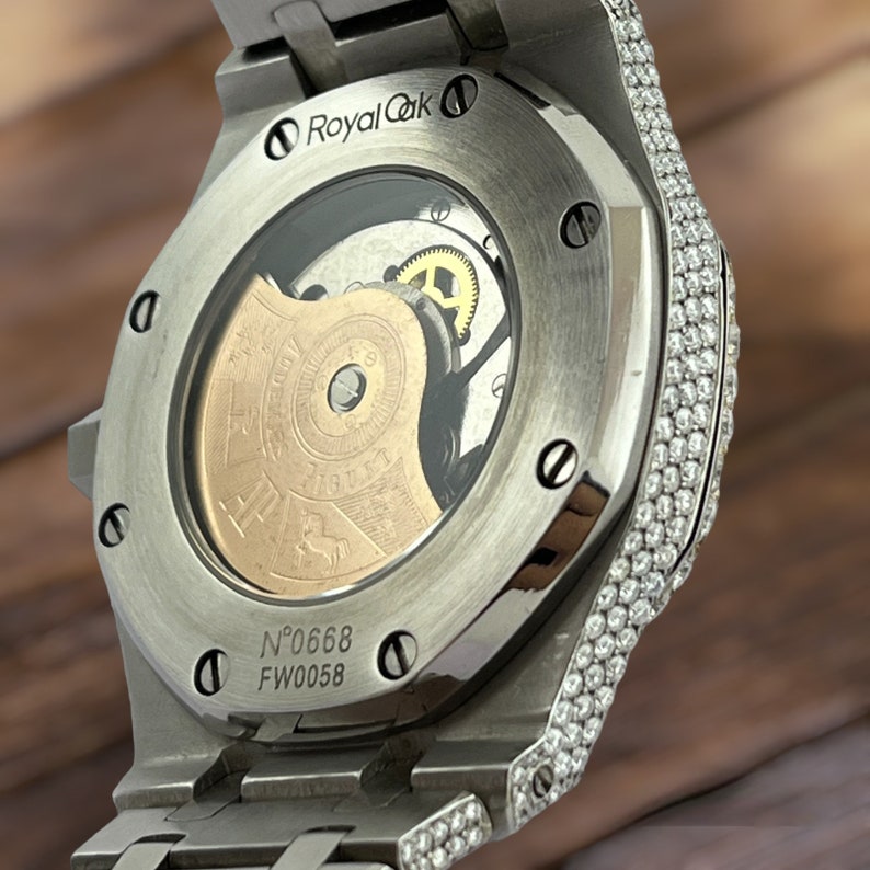 Buy VVS1 White Moissanite Diamond Watch, Moissanite Unique Watch, Full