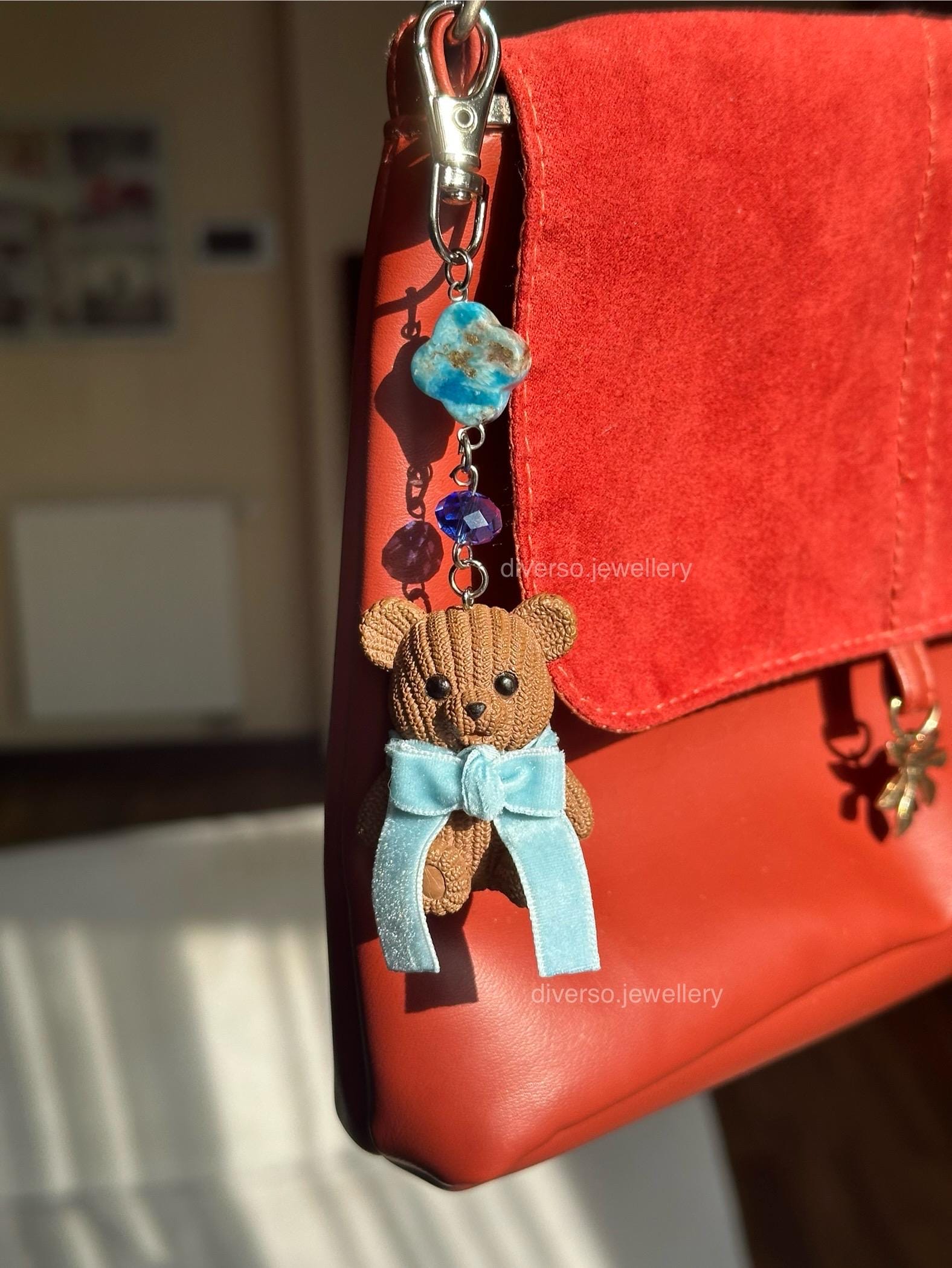 Resident Evil Teddy Bear Keychain | Resident Evil 4 | Ada Wong's