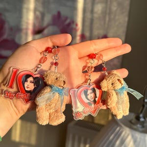 Ada Wong Teddy Bear Acrylic Keychains From Resident Evil 4