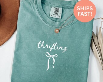 Comfort Colors® Thrifting-shirt Thrifting Addiction-shirt Tweedehands shirt shirt vintage vondsten Eco-vriendelijke kleding Tweedehandswinkel