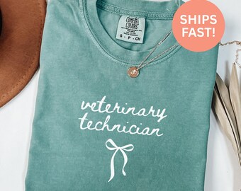 Comfort Colors® Veterinary Technician Shirt Vet Tech Shirt Future Vet Shirt Gift For Veterinarian Shirt Animal Lover Shirt Cute Doctor Shirt