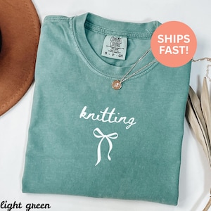 Comfort Colors® Knitting Shirt Knitting Lover Shirt Knitting Project Shirt Knitter Gift Idea Gift For Knitter Knitwear Shirt Funny Knitting