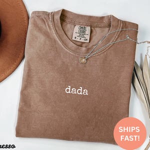 Comfort Colors® Dada Shirt, Minimal Dad Shirt, Cute Gift for Dads, Funny Toddler Gift Shirt, Trendy Graphic Tee, Father&#39;s Day Shirt for Him