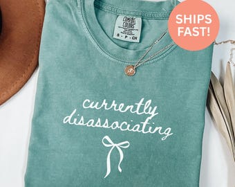 T-shirt Comfort Colors® staat momenteel los van shirt Geestelijke gezondheid shirt introvert shirt angst shirt therapie shirt sarcastisch shirt cadeau voor