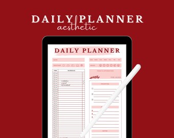 Digital Daily Planner (UNDATED), iPad Planner, Printable Planner, Aesthetic Life Planner (Love)