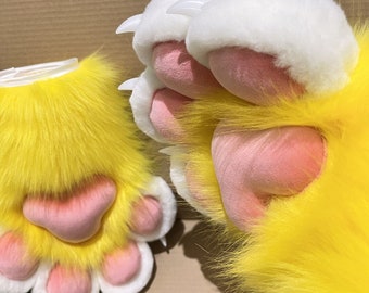 pattes de fursuit - motif de patte de fursuit - gants de patte d’animal - fursuit