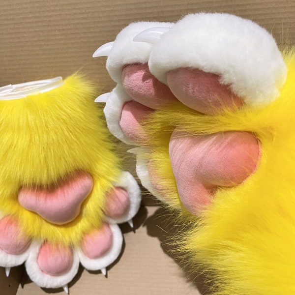 pattes de fursuit - motif de patte de fursuit - gants de patte d’animal - fursuit