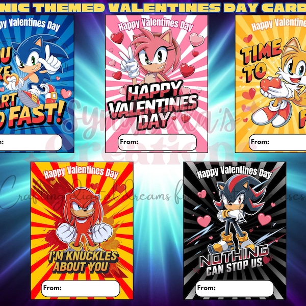 Sonic Valentines Day Png - Etsy