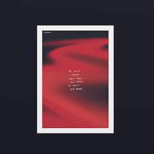 Può includere: Uno sfondo astratto rosso e nero con il testo "Fai più cose che ti fanno dimenticare di controllare il telefono!" scritto in bianco.