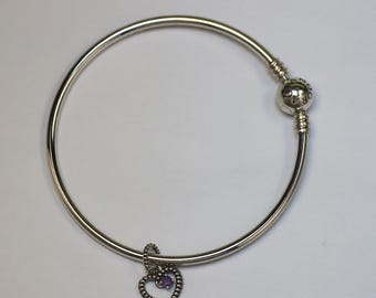 geboortesteen armband nieuw februari cadeauset cadeauzakje ale s925