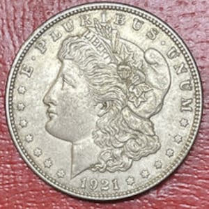1921 P- Morgan zilveren dollar- 90% zilver