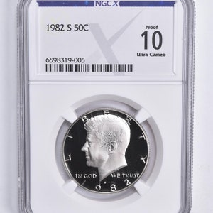 1982-S Kennedy Half Dollar- NGC X- Proof 10 Ultra Cameo