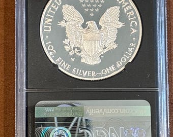 2021 W- American Silver Eagle- Heraldic Eagle Type 1-NGC