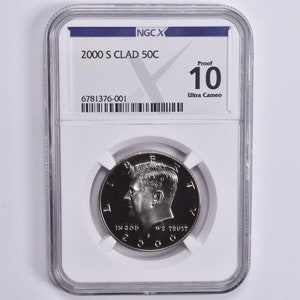 2000-S CLAD Kennedy Half Dollar NGC X- Proof 10 Ultra Cameo