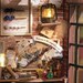 Magical Doll House Miniature Doll DIY Assembly Building Model Kit Production of Small Room Toys, Home Bedroom Decoration with Fu