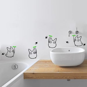 Japanese Cartoon Animation Vinyl Wall Sticker Wall Decals For Children's Room/Bathroom Decoration