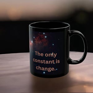 Night Sky Black Ceramic Mug (11oz) Milky Way Coffee cup | Stars gazer coffee cup | Astronomical gift | Cosmic saying | Astronomy