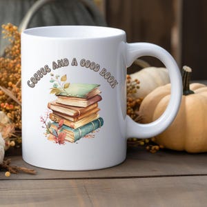 Book Club saying white ceramic mug | Book Lover drinkware | Cozy coffee cup | Book | Bookish decor | Reading lover Gift | Bookworm teacup