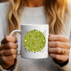 Celestial Moons mug, Unique Celestial Gifts, Moon coffee cups, Stellar gift for her, him, stargazer, space lover, Gifts under 25, Ships free