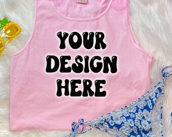 Tankmodel Comfort Colors Blossom: preppy zomerontwerp