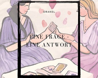 En fråga - Ett svar Tarotkortläsningsorakel, personligt och på tyska
