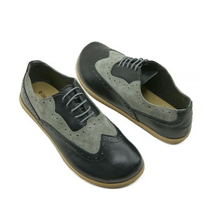 Women&#39;s Barefoot Oxford Shoes: Wide Toe, Zero Drop, Organic Leather