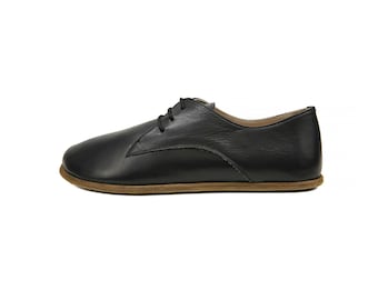 Men's Handmade Leather Barefoot Oxford Shoes - Zero Drop Sole