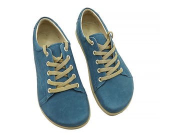 Herren Handgefertigte Nubuckleder Barfuß Sneakers - Zero Drop Sole
