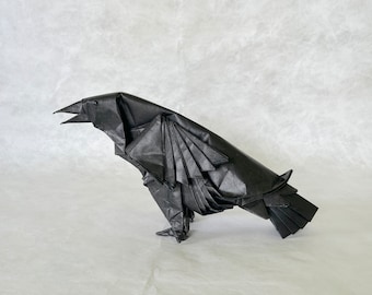 Life-sized Origami Crow