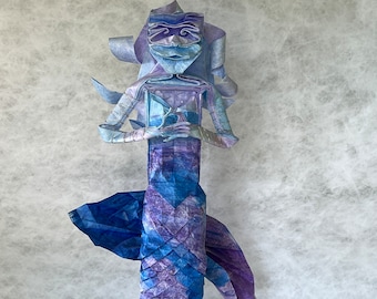 One-of-a-Kind Origami Mermaid, 31 inches