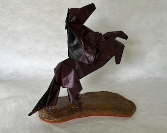 Origami Firehorse Rearing