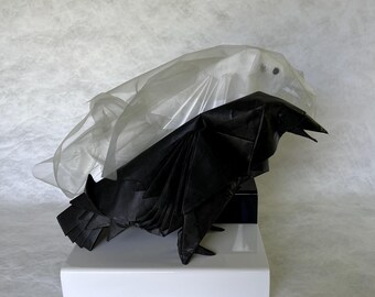 Origami Representation Hawaiian Crows ('Alala) - Both the Physical and Spiritual