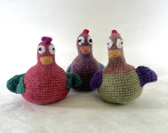 Amigurumi Chicken Trio