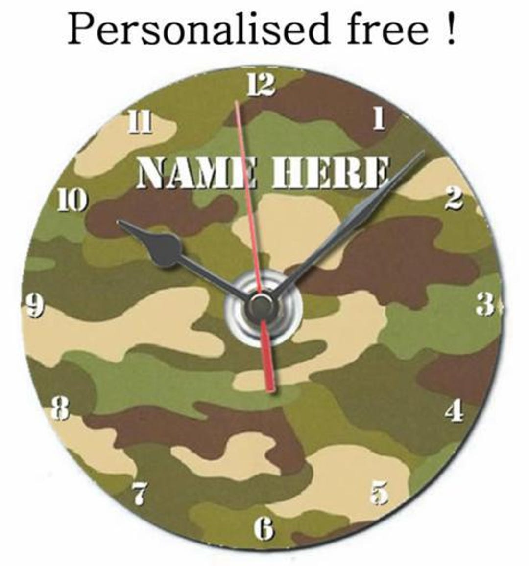 Camouflage, Camo, Army, Military, Combat Dvd Clock Unusual Gift Idea ...