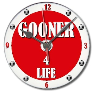 Orologio da tavolo con DVD, regalo per tifosi dell&#39;Arsenal, personalizzabile