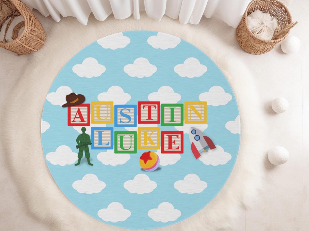 Story Rug Toy Story Inspired Rug, Personalized Rug, Nursery Rug, Toy Story ...