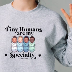 Nicu verpleegkundige sweatshirt neonatale verpleegkundige shirt Nicu verpleegkundige trui, neonatale verpleegkundige ronde hals neonatale intensive care, verpleegkundige waardering cadeau