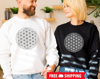 Sacred Geometry Sweatshirt, flower-of-life, flower of lifee, sacred geometrie, sacred geometry clothing, spiritual apparel, sacredgeometry