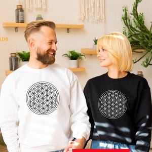 Sacred Geometry Sweatshirt, flower-of-life, flower of lifee, sacred geometrie, sacred geometry clothing, spiritual apparel, sacredgeometry
