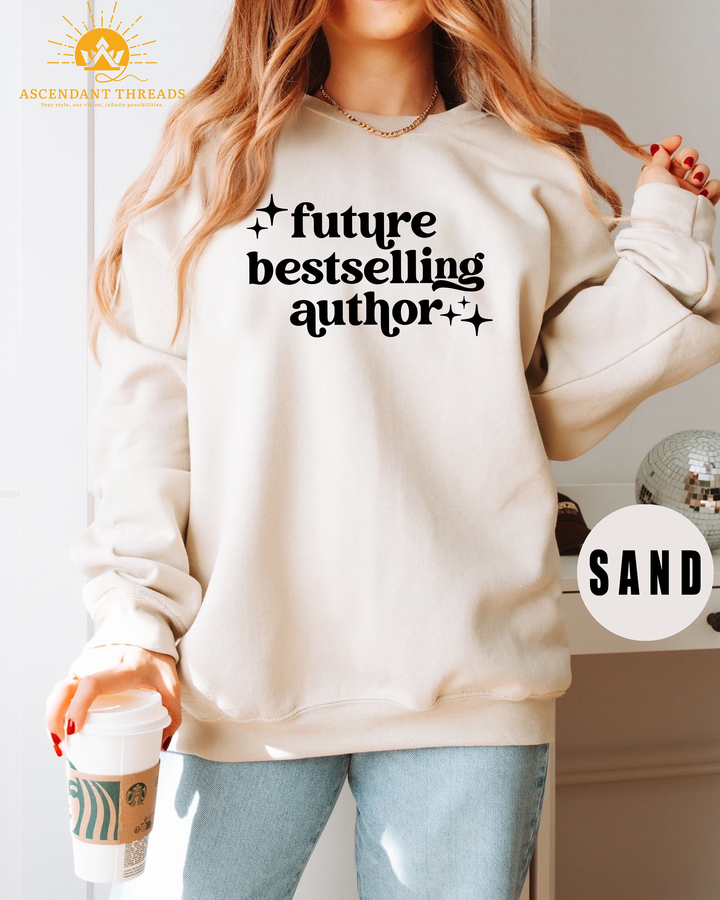 Best Selling Author gift, future author, future author sweater, future author gift, gifts for writers, gifted author gift,future best seller