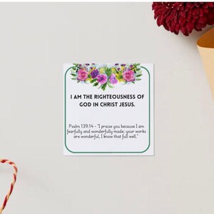 Ich bin Schrift Affirmationskarten | Digitale Schriftkarten | 100 Affirmationskarten von EmpowerFaithhub