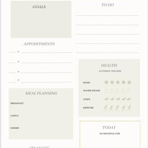 Printable Planner, Canva Template, Monthly & Daily, Undated - Etsy