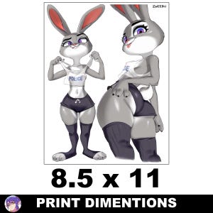 Judy Hopps | Afdrukoptie (8,5 x 11 / 4 x 6) + (mat / glans)